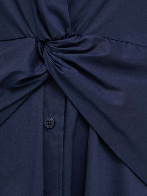 Lauren Ralph Lauren sukienka kolor granatowy midi rozkloszowana