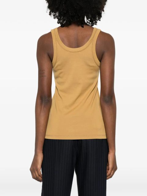 LEMAIRE ribbed tank top - Brown