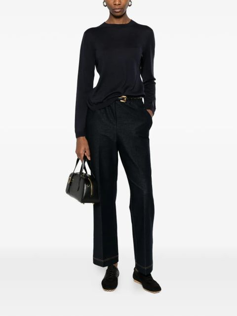 Max Mara elasticated trim trousers - Blue - zdjęcie produktu nr 2