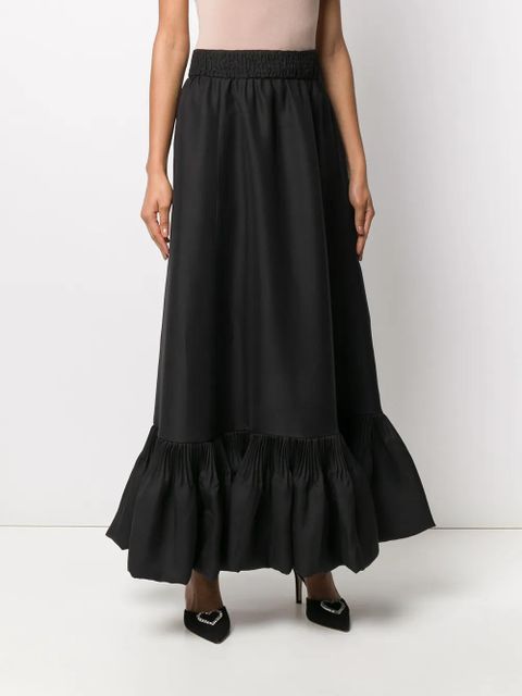 Valentino Garavani peplum hem skirt - Black