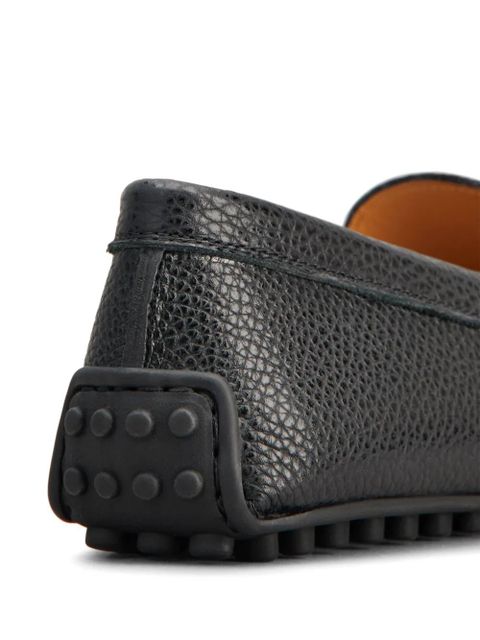 Tod's Gommino grained-leather loafers - Black