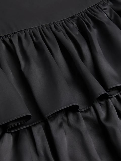 Valentino Garavani ruffled midi skirt - Black