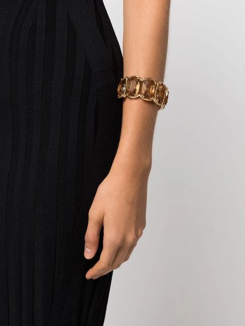 Swarovski Harmonia floating-crystals cuff bracelet - Yellow - zdjęcie produktu nr 2