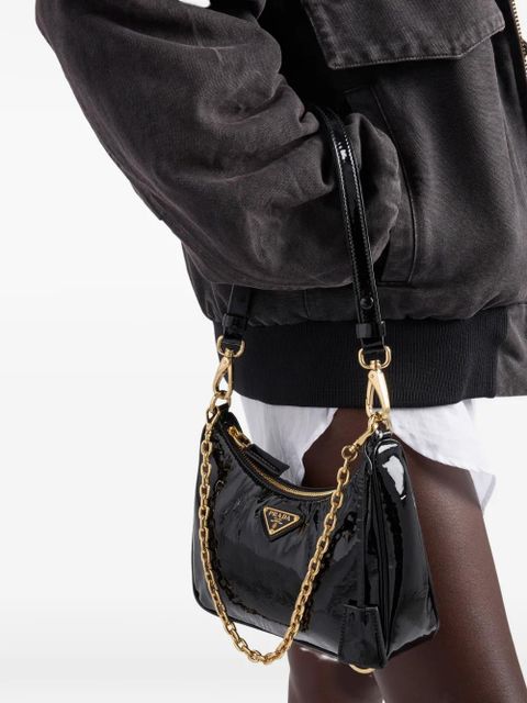 Prada mini Re-Edition shoulder bag - Black