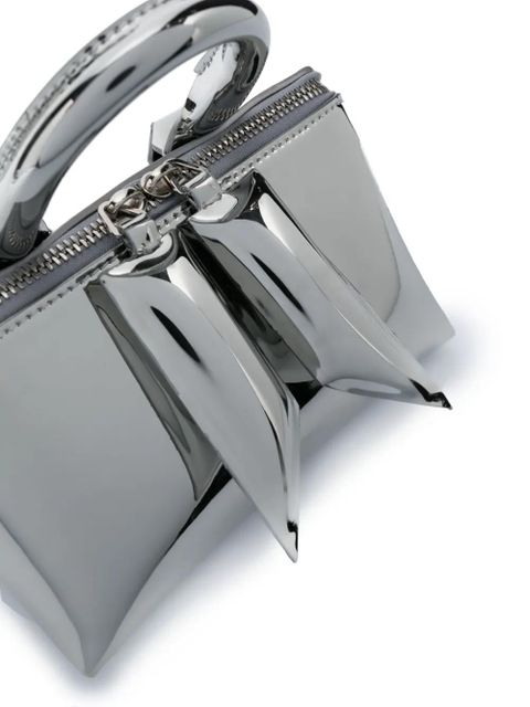 The Attico Friday mini tote bag - Silver
