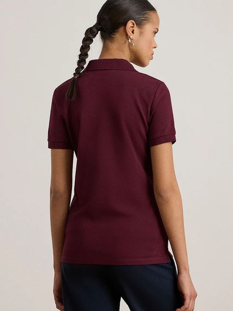 Lauren Ralph Lauren polo damski kolor bordowy 200679219
