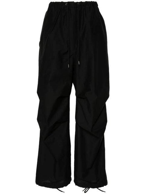Acne Studios drawstring wide-leg trousers - Black - zdjęcie produktu nr 1