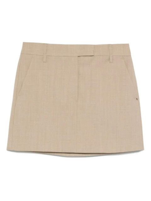 Sportmax wool-blend mini skirt - Neutrals - zdjęcie produktu nr 1