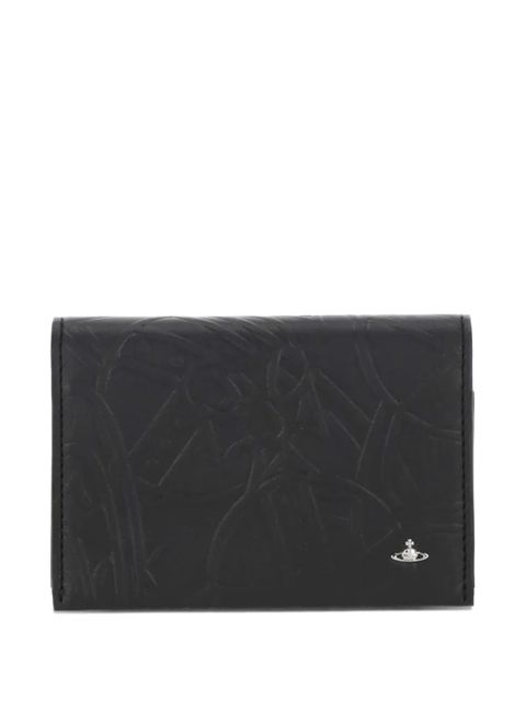 Vivienne Westwood embossed-design logo wallet - Black - zdjęcie produktu nr 2