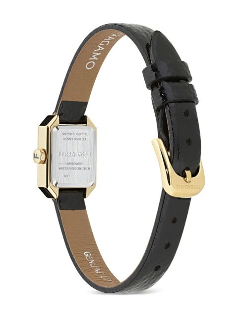 Ferragamo Crystal Petite 15 x 20mm - Black