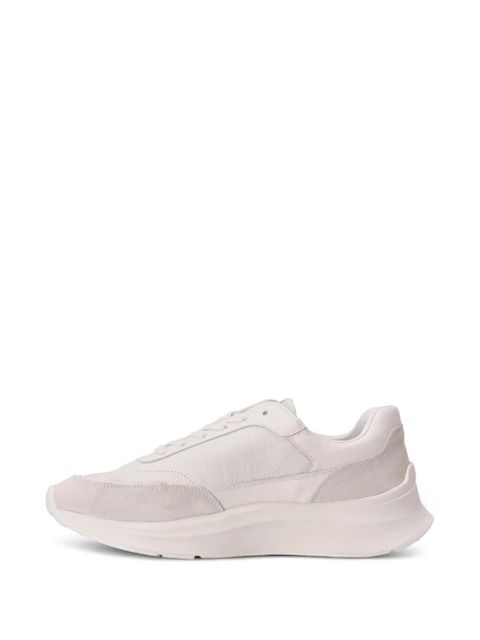 Lauren Ralph Lauren leather suede sneakers - White