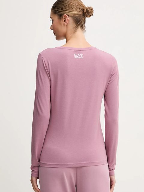 EA7 Emporio Armani longsleeve kolor różowy AF12115.7W000531