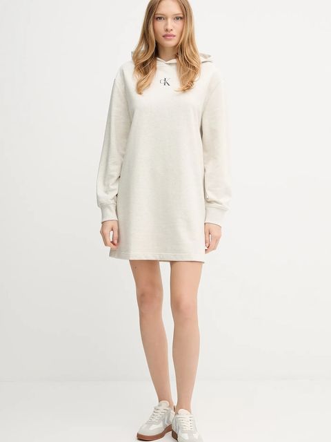 Calvin Klein Jeans sukienka kolor szary mini oversize LV047D229G - zdjęcie produktu nr 2