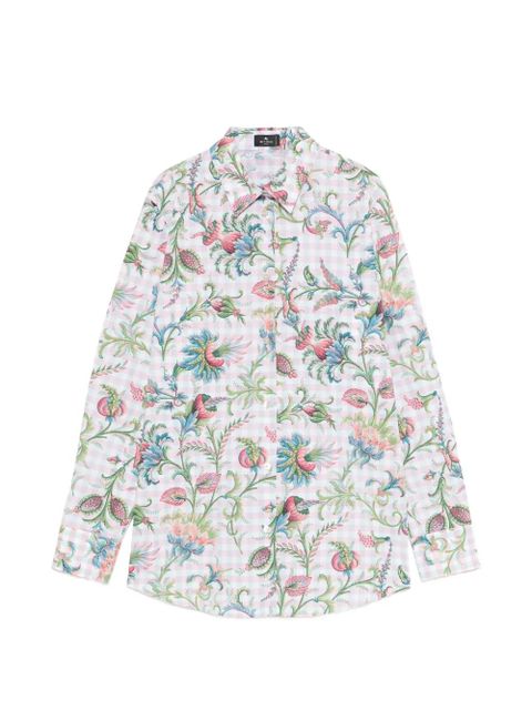 ETRO floral checked shirt - Pink - zdjęcie produktu nr 1