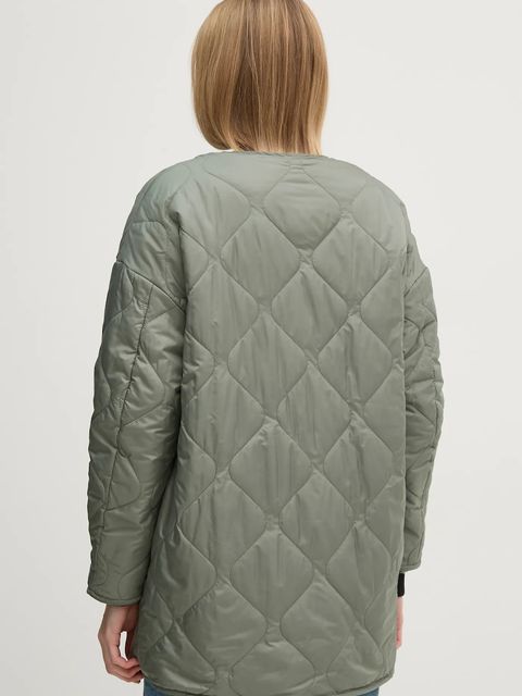 United Colors of Benetton kurtka dwustronna damska kolor zielony przejściowa oversize 23P8DN06M