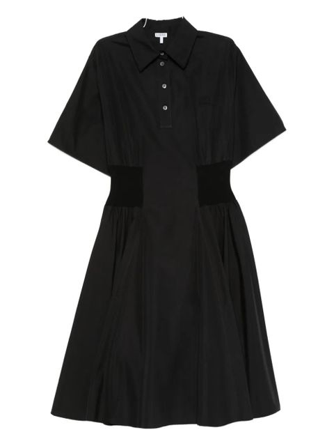 LOEWE polo-neck midi dress - Black