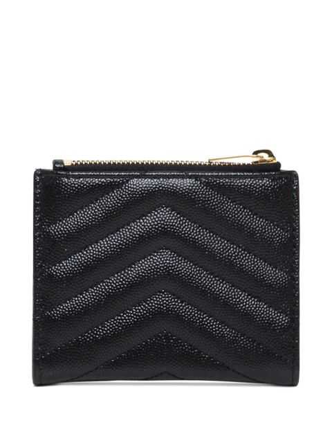 Saint Laurent Cassandre quilted logo wallet - Black - zdjęcie produktu nr 2