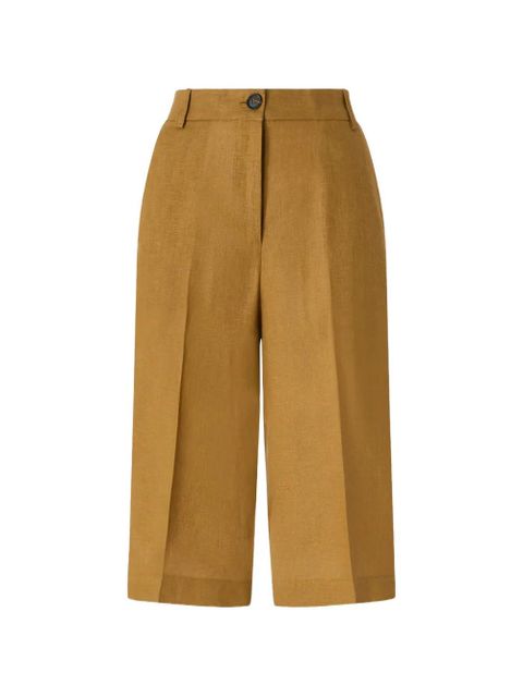 PINKO button linen shorts - Brown - zdjęcie produktu nr 1