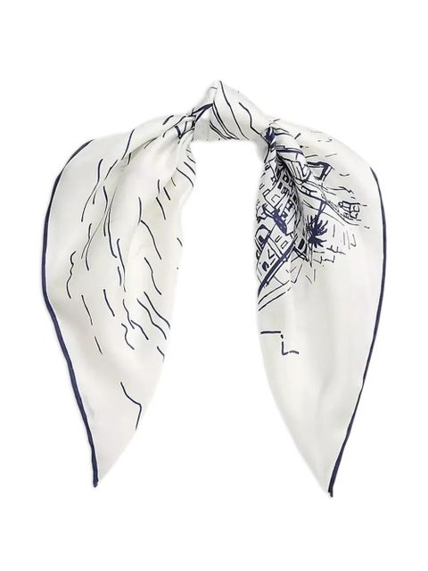 Lauren Ralph Lauren printed scarf - White - zdjęcie produktu nr 1