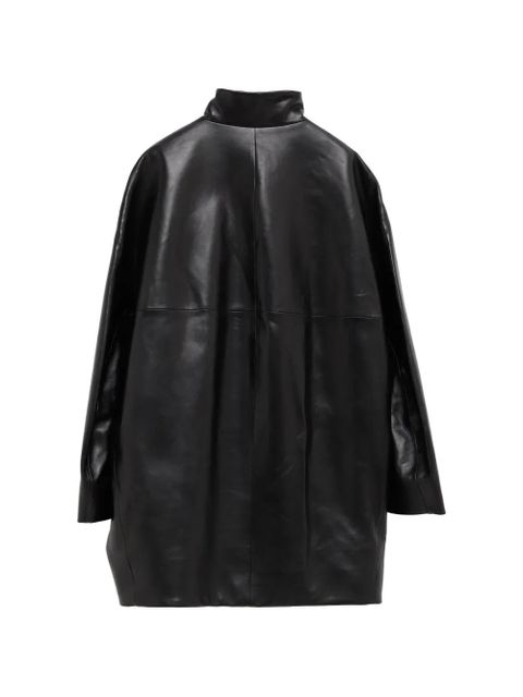 KHAITE Mura leather coat - Black - zdjęcie produktu nr 2
