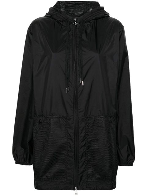 Moncler mesh-panels hooded jacket - Black - zdjęcie produktu nr 1