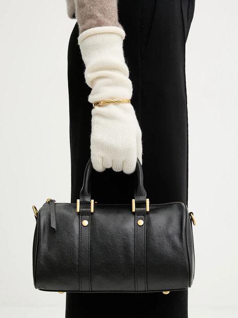 Answear.LAB rękawiczki z dodatkiem wełny damskie kolor beżowy