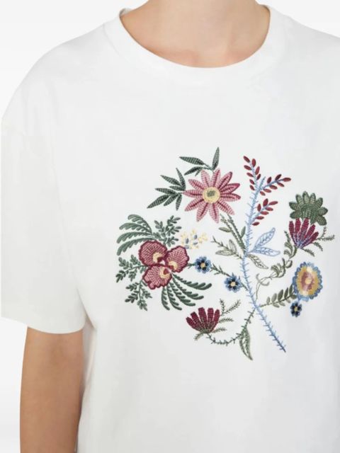 Weekend Max Mara floral-embroidered T-shirt - White