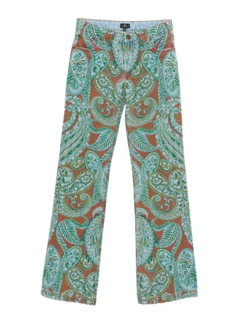 ETRO paisley-print straight-leg jeans - Blue - zdjęcie produktu nr 1