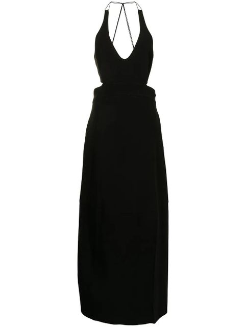 Victoria Beckham halterneck maxi dress - Black - zdjęcie produktu nr 1