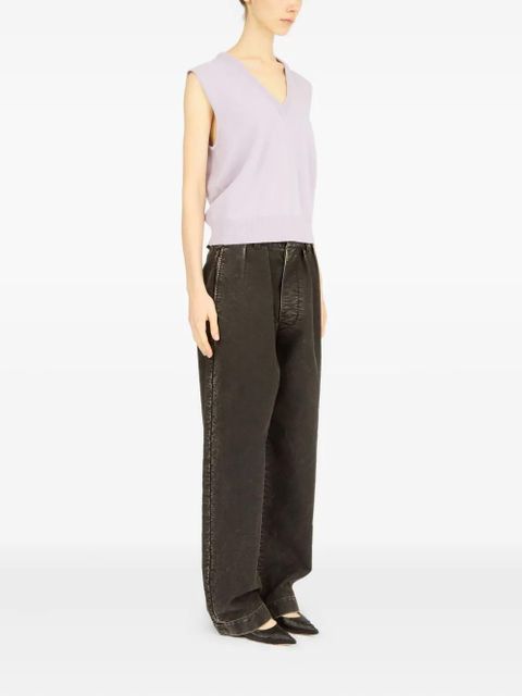 Maison Margiela knitted vest - Grey