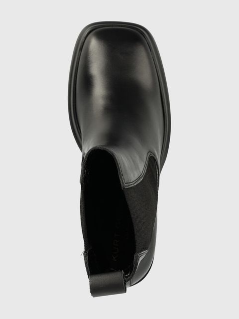 Kurt Geiger London sztyblety Stomp Heeled Chelsea damskie kolor czarny na słupku 9319000109