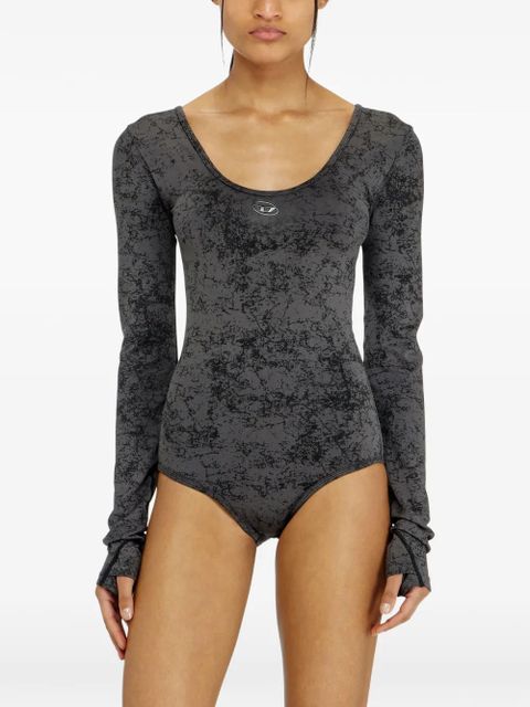 Diesel open-back long-sleeve bodysuit - Grey