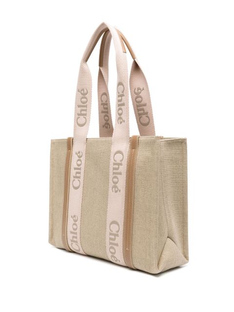 Chloé medium Woody tote bag - Neutrals