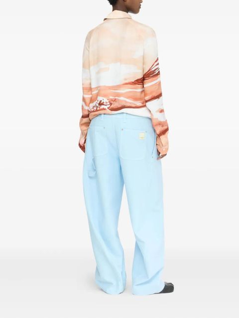 JW Anderson pleated panel trousers - Blue