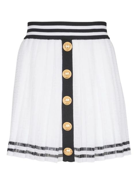 Balmain pleated mini skirt - White - zdjęcie produktu nr 1
