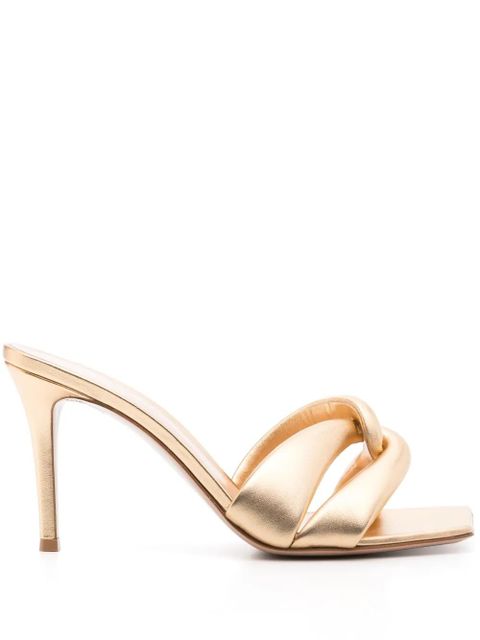 Gianvito Rossi 85mm Amour mules - Gold - zdjęcie produktu nr 1