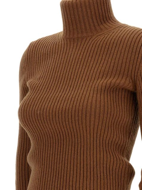 Max Mara ribbed turtleneck sweater - Brown