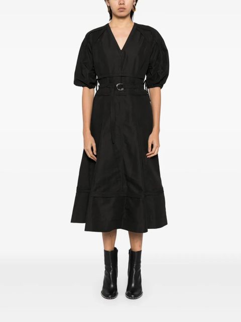 3.1 Phillip Lim gathered sleeves dress - Black - zdjęcie produktu nr 2