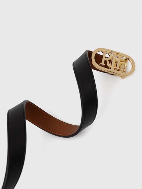 Lauren Ralph Lauren pasek skórzany kolor brązowy 412883714 - zdjęcie produktu nr 2