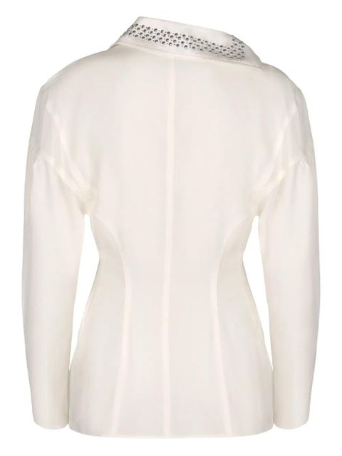 Rabanne long-sleeve studded collar blouse - White - zdjęcie produktu nr 2