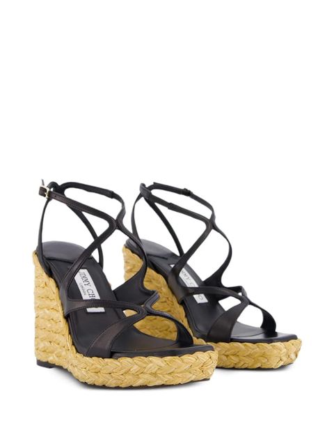 Jimmy Choo wedge-heel sandals - Black