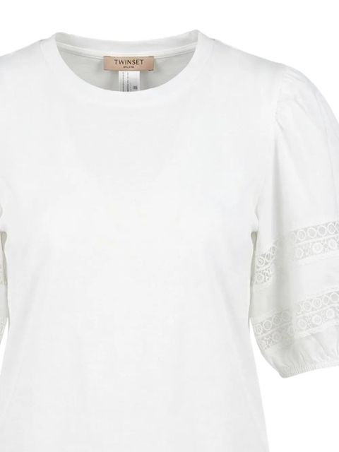 TWINSET lace-embellished T-shirt - White - zdjęcie produktu nr 2