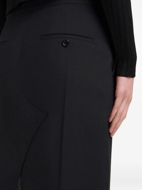 Marni split-hem pencil skirt - Black