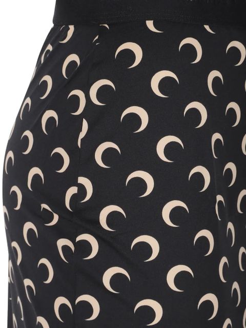 Marine Serre moon-print midi skirt - Black