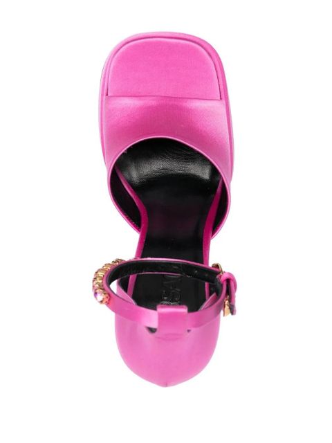 Versace Medusa charm platform sandals - Pink