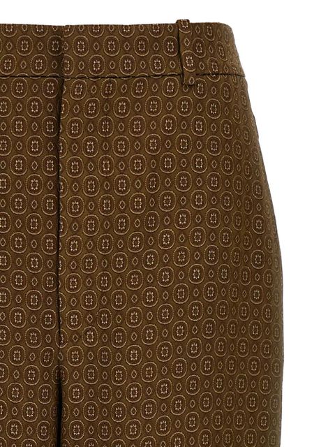 Saint Laurent Medaglioni jacquard trousers - Brown - zdjęcie produktu nr 2