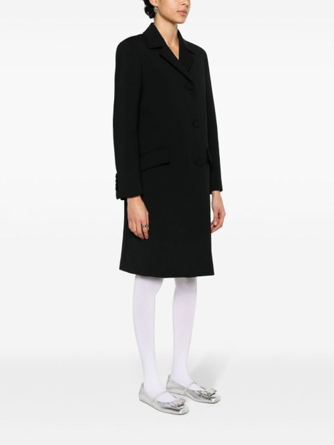 Gucci Horsebit-detail midi coat - Black