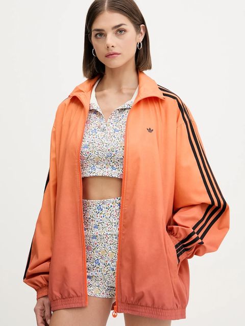 adidas Originals bluza damska kolor pomarańczowy z aplikacją JW7259
