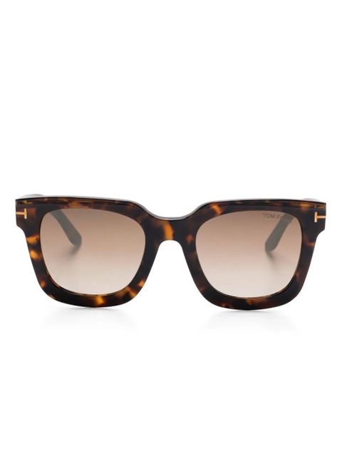 TOM FORD Eyewear Leigh sunglasses - Brown - zdjęcie produktu nr 1