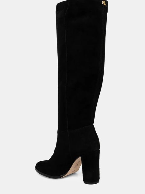 Lauren Ralph Lauren kozaki zamszowe Artizan Tall - zdjęcie produktu nr 2